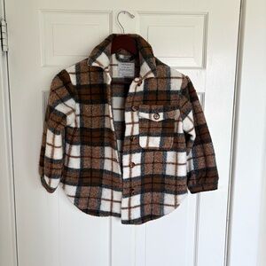 Primark Brown and White Plaid Jacket